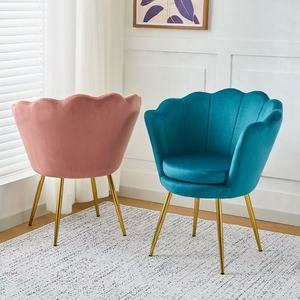 Home makeup chair, comfortable chair with backrest, lotus chair, <b>nail</b> chair, bedroom dressing <b>table</b> - Product Image 2