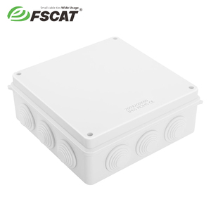 Fscat IP65 không thấm nước ABS Hộp nối 255x200x80mm kỹ thuật điện kết nối cáp <span class=keywords><strong>12</strong></span> lỗ nhựa hộp nối - Product Image 2