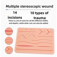 Kit d'outils de chirurgie dentaire pour étudiants en médecine Coussinet de suture en silicone pour la formation pratique en sciences médicales essentielles