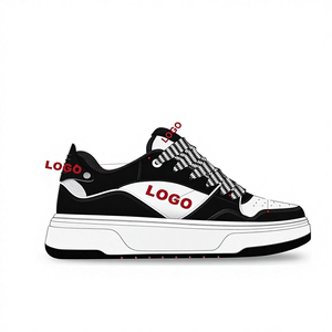 Chaussures de skate sportives personnalisées avec logo, respirantes, à lacets, confortables, antidérapantes, plateforme, pour la marche - Product Image 3