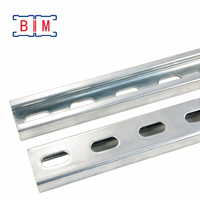 Profilé en C perforé en acier au carbone galvanisé à chaud 41x21, longueur standard 3m, découpe sur mesure OEM pour applications légères