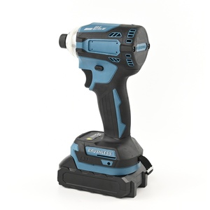 Factory OEM 18V 200N. M Destornillador eléctrico sin escobillas 3 engranajes Inalámbrico 1/4 "Juego de controladores de impacto con enchufes compatibles - Product Image 2