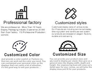 Étagère de présentation en métal sur pied <span class=keywords><strong>Dickies</strong></span>, élégante, pour l'organisation des marchandises en magasin - Product Image 2