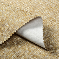 Tissu mural épais en lin brut sans couture pour la décoration de toute la maison et des hôtels, tissu mural simple insonorisant