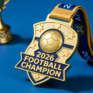 High Quality Custom 3D Sports Virtual Champions Award Metal Medal Prizes Zinc Alloy Basketball Tournament Medal With <b>Ribbons</b> - Product Image 2