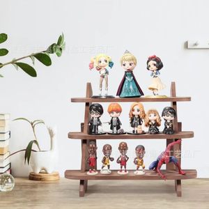 Wooden Tiered <b>Shelf</b> 3 Floors <b>Desktop</b> Display Rack For Succulents And Decor - Product Image 3