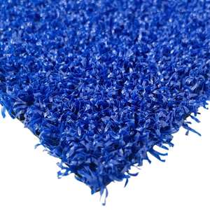 Gazon artificiel populaire pour les terrains de padel, Truf KDK, bleu vert bouclé - Product Image 3