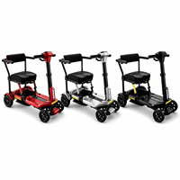 Scooter électrique à quatre roues pour adultes, avec batterie, pour personnes âgées et handicapées