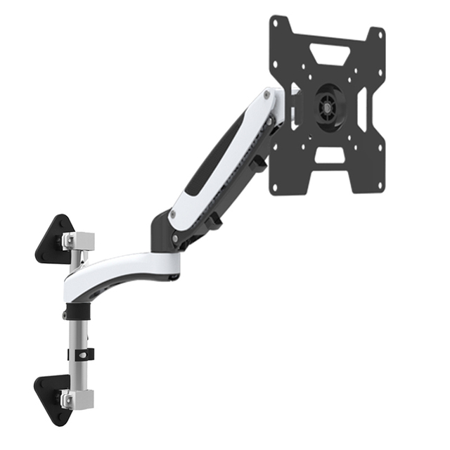 43 Inch Aluminum Alloy Swivel & Tilt 180/360 Full Motion Gas Spring TV Wall Mount with VESA 75-200mm Compatibility