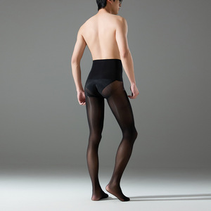 Pantaloni da Uomo Ultra-Sottili Trasparenti Lucidi a Vita Alta 360 °   Collant Modellante Senza Cuciture all'Olio di Cavallo per l'Estate - Product Image 4