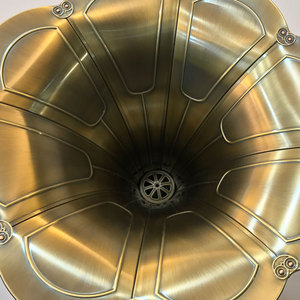 Vente flash Gramophone rétro classique à 3 vitesses en bois avec lecteur de disques vinyle USB/<span class=keywords><strong>CD</strong></span> Bluetooth - Product Image 4