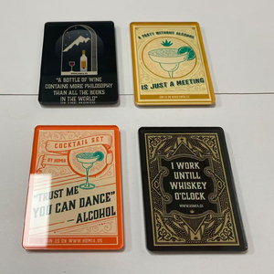 Imanes de Refrigerador Acrílicos Transparentes Cuadrados y Redondos con Frases y Palabras, Precio Bajo - Product Image 4