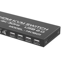 Commutateur KVM HDMI 4K USB2.0 30Hz 2/16 ports Fjgear – Partage clavier, souris et imprimante (4 ou 8 ports) – Ventes flash