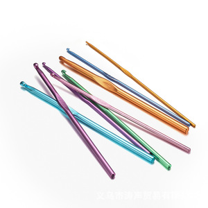 Colored Anodized Aluminum Crochet <b>Hooks</b> 3.5mm Knitting <b>Tools</b> For DIY Jewelry Making Yiwu Origin - Product Image 1