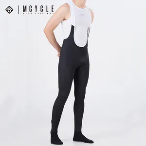 Mcycle Op Maat Gemaakte Fietsbroek Mannen 3d Gewatteerde Fietsbroek Broek Broek Lange Naadloze Zwarte Fleece Fietsbroek