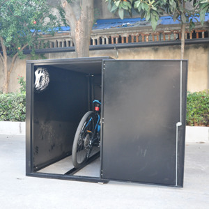 <span class=keywords><strong>Abri</strong></span> de rangement pour vélos et système de verrouillage pour arrière-cour et jardin Hangars extérieurs Base en <span class=keywords><strong>métal</strong></span> pour <span class=keywords><strong>abri</strong></span> de stationnement pour vélos - Product Image 3