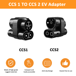 หัวแปลงชาร์จ CCS Combo 1 เป็น Combo 2 รุ่นขายดีที่สุด 250A 1000V DC ป้องกันฝุ่นและน้ำ สำหรับรถยนต์ไฟฟ้า EU - Product Image 2