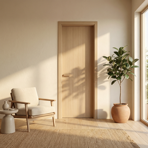 Porte intérieure en bois recouverte de PVC, résistante à la vapeur, pour hôtels haut de gamme, chambres et spas - Product Image 3