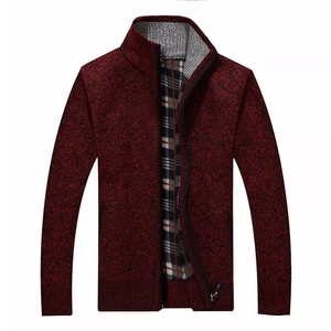 YF hommes décontracté <span class=keywords><strong>Cardigan</strong></span> solide hiver mâle automne mode Fit épais mince garder au chaud hommes Smart pull <span class=keywords><strong>manteau</strong></span> hommes - Product Image 4
