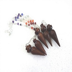 Pendentifs sculptés à la main en bois de rose naturel, chaînes de chakra, boîtes artisanales en bois pour la radiesthésie et la guérison Reiki, et panneaux muraux – Vente en gros - Product Image 4