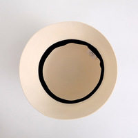 Cappello a Secchiello in Lana da Donna Beige Stile Francese Retrò Cappello da Pescatore Autunno Inverno Caldo Elegante Chic in Feltro di Lana