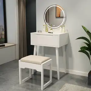 Home Furniture New Design Cheap Price Fashion Vanity Dresser Wood Girls Dressing Table