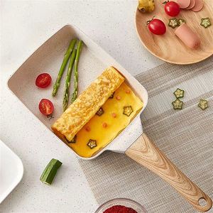 Poêle carrée antiadhésive épaissie pour cuisine, idéale pour omelettes, rouleaux d'œufs, steaks, petit-déjeuner, petite poêle à frire, ustensile de cuisson - Product Image 5