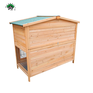 Clapier en bois personnalisé grillagé bon marché Petites cabanes d'élevage de lapins Cage extérieure pour animaux - Product Image 5