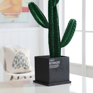 Usine directe Logo personnalisé nordique minimaliste intérieur <span class=keywords><strong>escalier</strong></span> carré ciment béton succulente jardinière Pots de fleurs avec plateau - Product Image 5