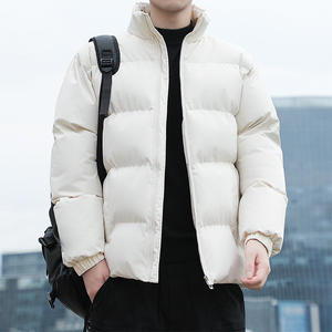 저렴한 남자의 클래식 패션 겨울 외관 파라 Baixo Jaqueta 재킷 스탠드 칼라 따뜻한 캐주얼 코트 남성 야외 다운 재킷 - Product Image 3