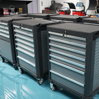 Ensemble d'outils de 400 pièces, armoire à outils à 7 tiroirs, chariot à outils robuste en acier inoxydable pour la réparation automobile, l'atelier, le garage