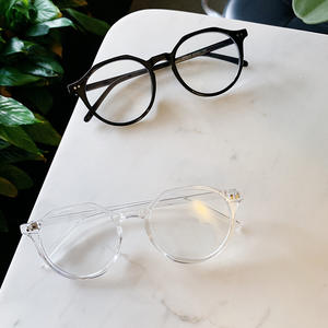 Monturas de Gafas Redondas Retro R2-6002, Montura Completa Unisex, Ligeras, Anti-UV y Anti-Luz Azul, Lentes AC, Origen Taizhou - Product Image 4