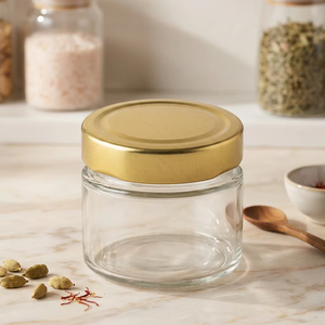 Tapa Metálica Dorada de 58 mm con Cierre Giratorio Suave para Frascos de Vidrio, Sellado Hermético - Product Image 2