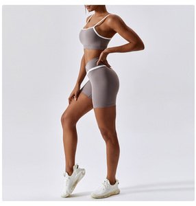 Conjuntos de ropa de Yoga para mujer, mallas de cintura alta y Top, chándal sin costuras, trajes de entrenamiento físico, ropa deportiva para gimnasio, conjunto de dos piezas - Product Image 6