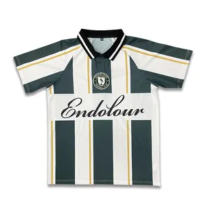 Wholesale Customized Sublimated Football Shirt Classic Stripe Retro Football Jersey
