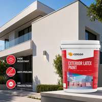 Peinture extérieure au latex résistante aux UV, imperméable aux intempéries, revêtement mural anti-moisissure, couleur personnalisée pour la maison, l'école, l'hôpital, l'usine
