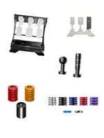Kit complet de pièces modifiées pour simulateur de course MOZA : Kit de montage inversé CRP2, plaque d'accélérateur étendue et kit d'accessoires de pédalier série SR-P