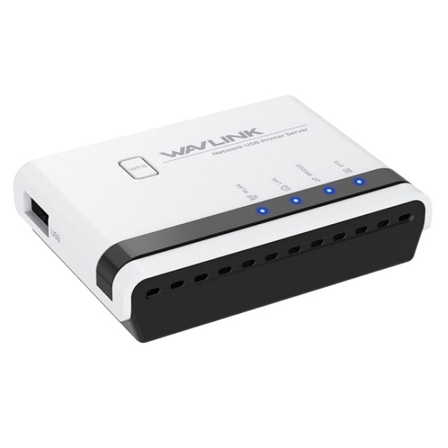 Top Quality WAVLINK NU516U1 USB2.0 Wireless Printer Server With 10 / 100Mbps LAN / Bridge WiFi