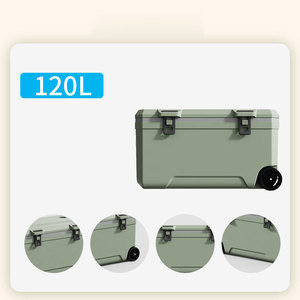 Cooler de Trolley para Exterior, Cooler de Camping com Múltiplas Opções de Cores e Vários Coolers Ultra-grandes para Bebidas Quentes e Frias - Product Image 2