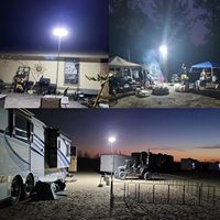 Éclairage extérieur Projecteur portable Travail Pêche Télescopique Camp Lumières Dimmable Télécommande Manuelle Contrôle Led Camping Lumière