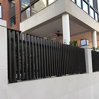 Poteau de balustrade de jardin moderne en aluminium thermolaqué écologique pour balcon ou clôture extérieure