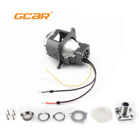 Projecteur de phare carré universel GCAR RS1, petit modèle de 3 pouces, 60W, lumière laser bi-LED avec support d'installation facilement détachable