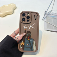 Coque de téléphone élégante et luxueuse Gertrude Vrunk pour iPhone 7 8 SE 2020 XS XR 12 13 Mini 11 14 15 16 Pro Max PC