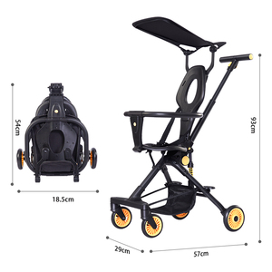<span class=keywords><strong>Poussette</strong></span> de voyage légère de haute qualité <span class=keywords><strong>pour</strong></span> avion avec <span class=keywords><strong>pare</strong></span>-<span class=keywords><strong>soleil</strong></span> personnalisé, adaptée aux bébés de 6 à 36 mois, <span class=keywords><strong>poussette</strong></span> de haute qualité avec poche - Product Image 4