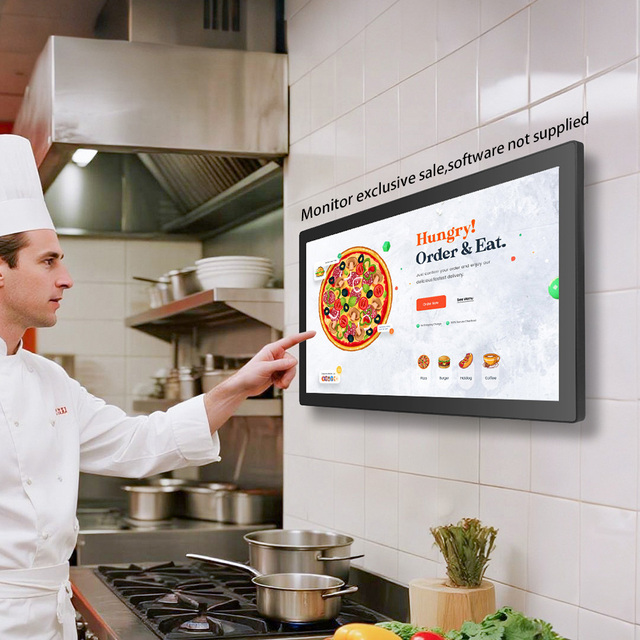 Order Pos System Hardware 10 Point Capacitive Touch Screen Restaurant Kitchen Display Screen for KDS Wall Mounted