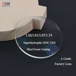 Best Selling 1.56 HMC + EMI Optical Lens Óculos Alta Qualidade Resina Lentes Única Visão CLEAR Proteção UV Baixo Preço - Product Image 2