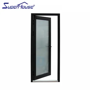 Superhouse использованные штормовые двери Коммерческая алюминиевая штормовая двойная закаленная стеклянная раздвижная дверь