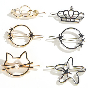 LRTOU Wholesale Custom Women Hair Accessories Hairgrip Hairclips Metal Simple Gold <strong>Silver</strong> Frog Hair <strong>Clip</strong> for Girls - Product Image 6