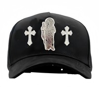 Casquettes Barbas Hats : Modèle Original Crystal Magician, Casquettes Barbas Hats NY Distressed 5 panneaux, Casquettes de baseball sportives Barbas Hats