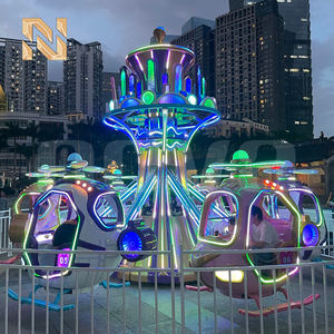 Manèges pour enfants <span class=keywords><strong>Parc</strong></span> d'attractions Nouveau design Mini hélicoptère Avion à commande automatique Fibre de verre Acier Intérieur pour centres commerciaux - Product Image 2